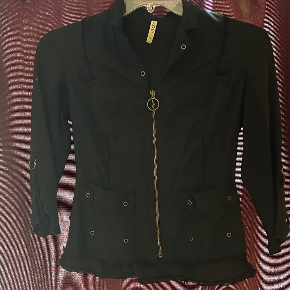 XCVI Black Utility Jacket